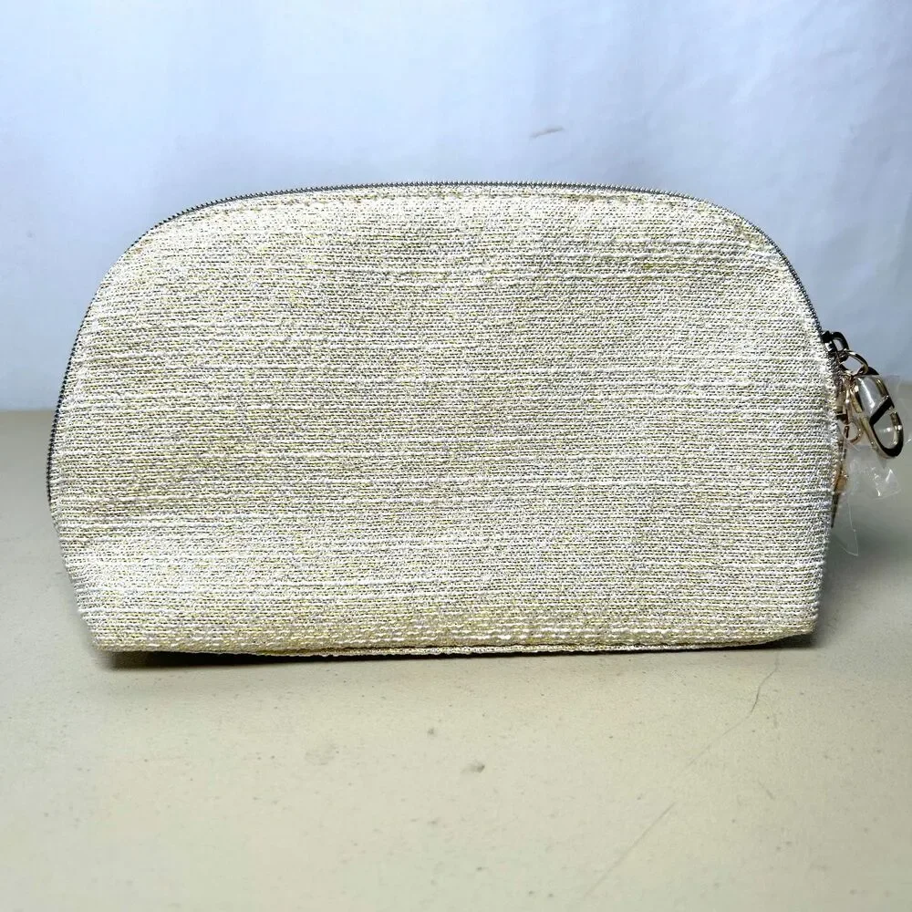 Christian Dior Holiday 2024 Limited Edition Cosmetic Pouch Gold Charm